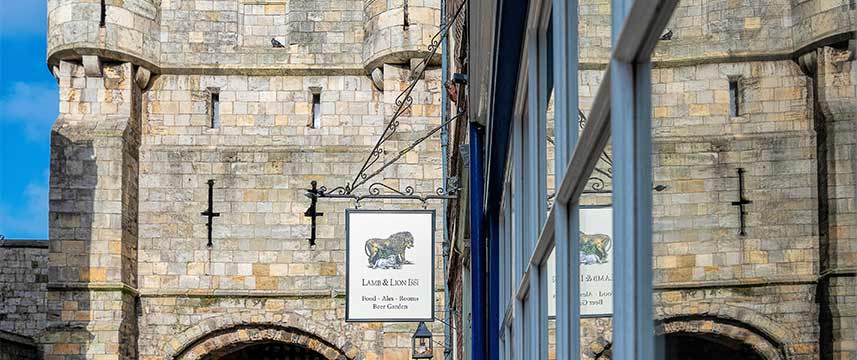 Lamb and Lion  Inn Hanging Sign